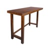 Casual Home Solid Wood Flip-Top Folding Console to Dining Convertible