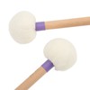 2Pcs Drum Mallet Felt Head Wooden Handle Non Slip Instrument