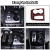 Heutamo Center Console Gear Shift Panel Trim Cover Compatible with