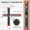 4-in-1 Drilling Positioning Jig, 35cm/14inch Multifunctional T Square Adjustable Angle