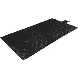asobito Pocket Light Sheet, Black, Packable, Lightweight, Storage, Compact, Leisure Sheet, Multi Sheet, Luggage Storage, Width 53.1 x Depth 27.6 inches (135 x 70 cm)
