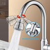 JINYOMFLY 3 Modes Tap Attachment Extension, 360° Rotating Multifunctional Extension