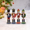 Milageto 4Pcs Nutcracker Statue Desktop Ornament Decor Housewarming Gift Nutcracker