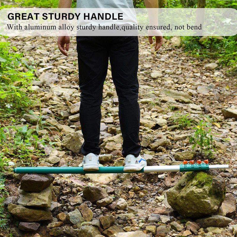 HUNKENR Tree Pruner Pole Saw Manual Extendable Long Tree Pruner