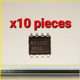 Unbranded Lot of 10* 33202 XBTG  SOIC Chips Dip-8 Pin Rare! NOS Original Brand New!
