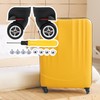 1 Pair Replacement Wheels for Luggage 360 Swivel Dual Suitcase