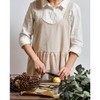 Uaussi Cotton Linen Apron Cross Back Work Apron for Women