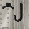 4pcs Storage Shed Hooks for Suncast, Black J and U