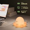 HONGJIEYUAN Night Light for Kids, Rechargeable Octopus Baby Night Light
