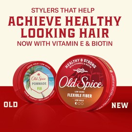 Old Spice, Hair Styling Fiber Wax for Men Flexible HoldLow Shine 2.22 Each Twin Pack NEW Formula, 4.44 Fl Oz