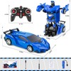 Thedttoy Transforming Toys Remote Control Transform Car 2 in 1
