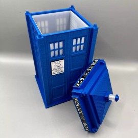 Unbranded Doctor Who TARDIS, Blue Police Box Pencil Box/Desktop Organizer