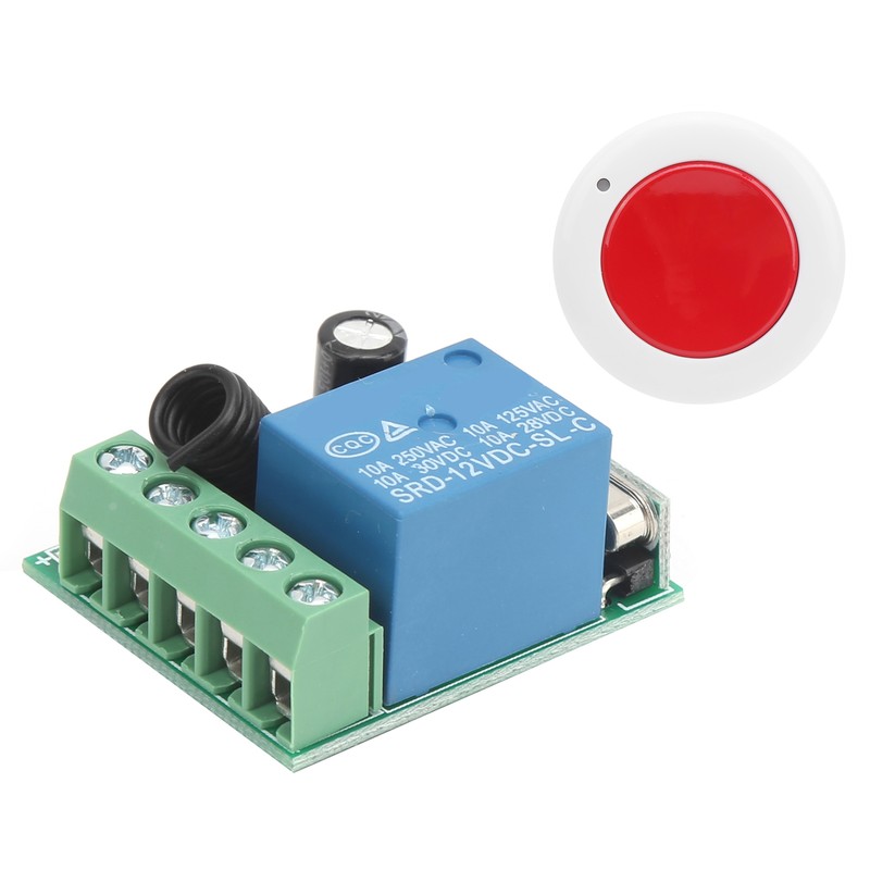 DC12V 433MHz Single Channel Relay Remote Control Wireless Switch Receiver