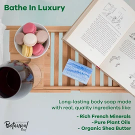 Australian Botanical Soap, 6.6 OZ, Sea Salt and Ocean Minerals, Triple Milled Bars made with a Natural Soap Base and Enriched with Organic Shea Butter, Pack of 8