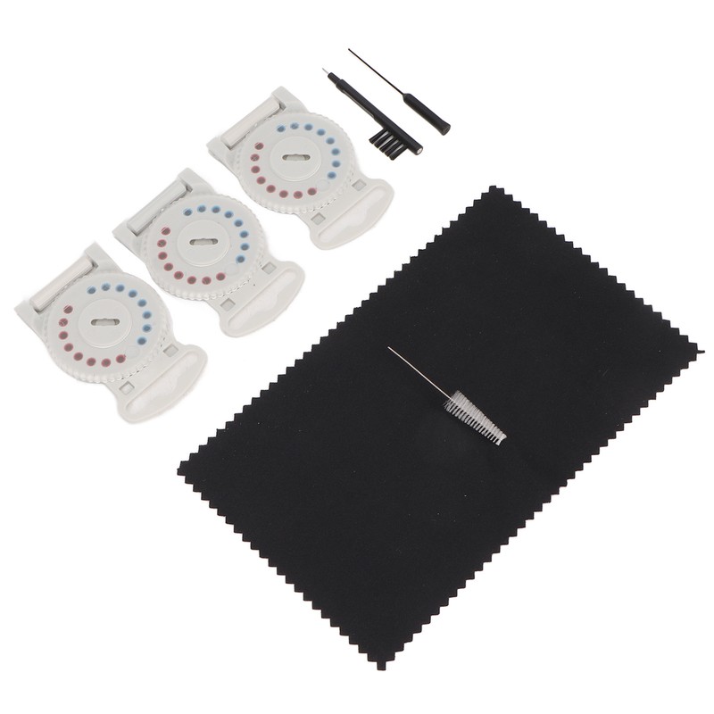 Hearing Amplifier Cleaning Kit Replacement Wax Filters Set with Cloth