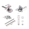 Schläfer | 4538023 - Universal Toilettensitz Scharniere, Paar verstellbare Messing-Ersatzscharniere