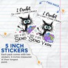 (2 Pack) I Crochet Stickers - Funny Crochet Quote Stickers