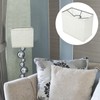 OSALADI 2pcs Linen Lampshade Rectangle Large Lamp Shades for Table