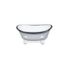 Cheung's White Metal Bathtub Table Décor