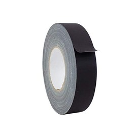 WOD GTC12 Gaffer Tape, Black Low Gloss Finish Film, 1.5 inch x 60 yds. Residue Free, Non Reflective Cloth Fabric, Secure Cords, Water Resistant, Photography, Filming Backdrop, Production