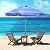 LOTTAFUN 6.5ft Beach Umbrella - Heavy Duty Wind Resistant UV