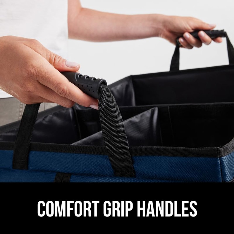 GORILLA GRIP Large Capacity Sturdy Trunk Storage Organizer, Slip and