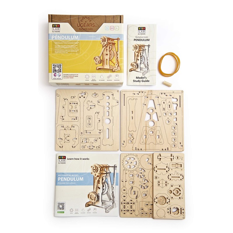 UGEARS 70133 PENDULAR, Brown or Another Natural Wood Tone