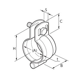 Nichiei Intec Hinged Hanging Band with BN, N-010102-100, 3.3 inches (83 mm), 1 Piece