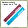 sourcing map 2pcs Straight Ruler 15cm Metric Metal Aluminum Alloy