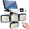 flintronic Solar Security Lights, 192LED+1800LM Solar Flood Lights with Outdoor