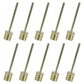 Football Pump Needle UK 10 Pcs, Ball Inflator Pump Needle Stainless Steel for Blowing Up Football, Basketball, Soccer, Volleyball, Netball, Handball, Waterpolo Balls and All Other Sports Balls
