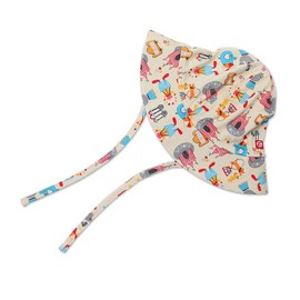 Zutano Unisex baby Le Cirque Sunhat, Cream, 6 Months