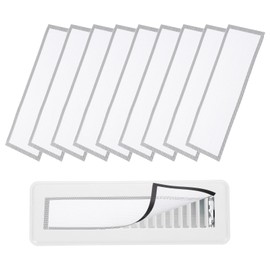 YOKIVE 10 Pcs Magnetic Floor Vent Covers, Floor Register Cover PVC Mesh Air Vent Screen Filters, Great for Home Floor, Wall, Ceiling, Catch Debris Hair Dust (White, 13-Inch x 5-Inch)