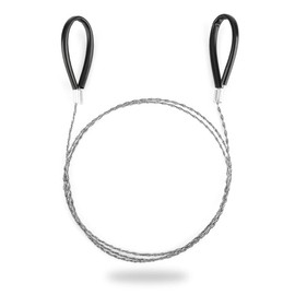 YUTOU Hand Chainsaw Wire Saw, 80 cm Pocket Saw Made of Stainless Steel, Steel Wire Saw, Portable Chainsaw, for Outdoor Camping, Hunting, Survival Tool for Wood and Plastic