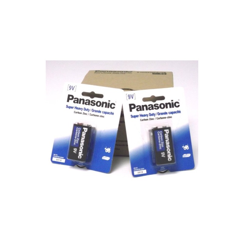 Panasonic 1 Pack Super Heavy Duty 9V Batteries Retail Packaging