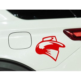 Leon Online Box Bandit Outlaw Gangster - Die Cut Vinyl Decal Sticker for Car, Truck Bumper, Laptop, Helmet (5", Red)