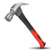 16OZ Claw Hammer with Fiberglass Handle, Drop Forged Claw Hammer,