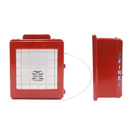 CATO 220-SB Fire Alarm Cover | No Gasket | Breaker Bar | Vandal-Resistant | ADA Compliant | Rust-Proof | 5” Viewable Window | Made in USA | Includes Mounting Hardware