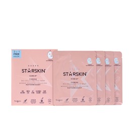 STARSKIN Close-Up 4x40g, Coconut Bio-Cellulose Firming Face Mask for all Skin Types, Face Lifting Korean Skincare Mask, Skin Elasticity Improvement and Rejuvenating Effect, K Beauty Skincare