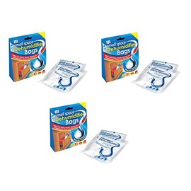3 x Packs Of Small Space Dehumidifier Bags Moisture Trap Sachets Damp Mould Control For Car Caravan Or Home