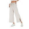 HIYIYEZI Wide Leg Capris for Women Summer Lightweight Casual Loose