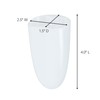 Command Bath Razor Holder, Clear Frosted, 1-Holder, 1- Water-Resistant Strip,