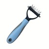 Bacatgem 2 In 1 Pet Grooming Tool,Dematting Comb for Small,Medium