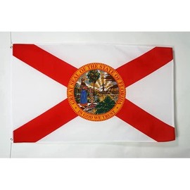 AZ FLAG - Florida Flag - 2x3 Ft - 100D Polyester US state of Floride Banner With Two Metal Grommets - Fade Resistant - Vivid Colors - 2' x 3' Feet