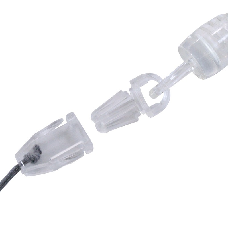 F.S.C. 極太バンジー ストラップ カラビナ 直径10mmコイル ブラック