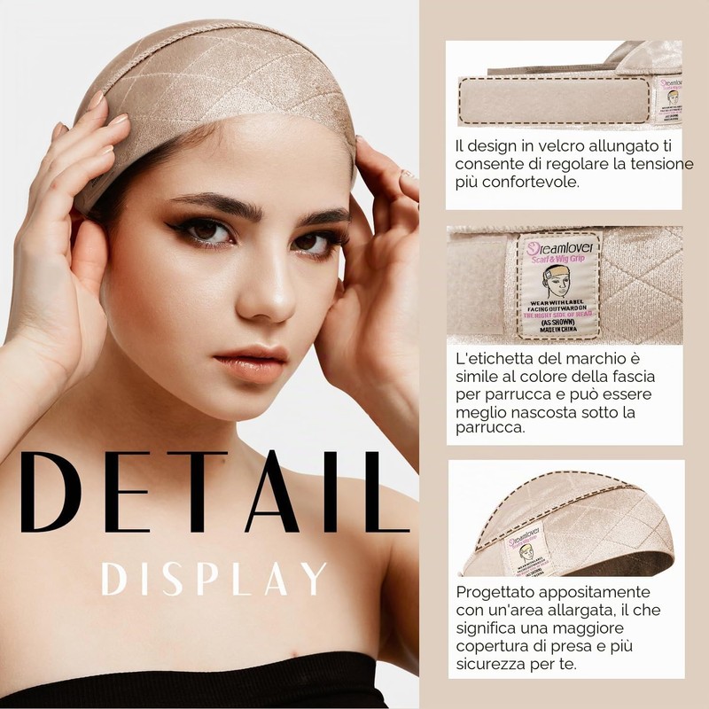 Banda de sujeción para pelucas con encaje frontal, diadema con