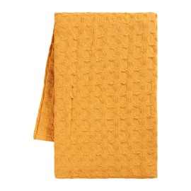 Vintage Vista 100% Cotton Waffle Tea Towels for Kitchen (Pack of 6) - Kitchen Towel Set - Absorbent Tea Towels for Baking, Drying & Cleaning - 18" x 28" (Yellow)