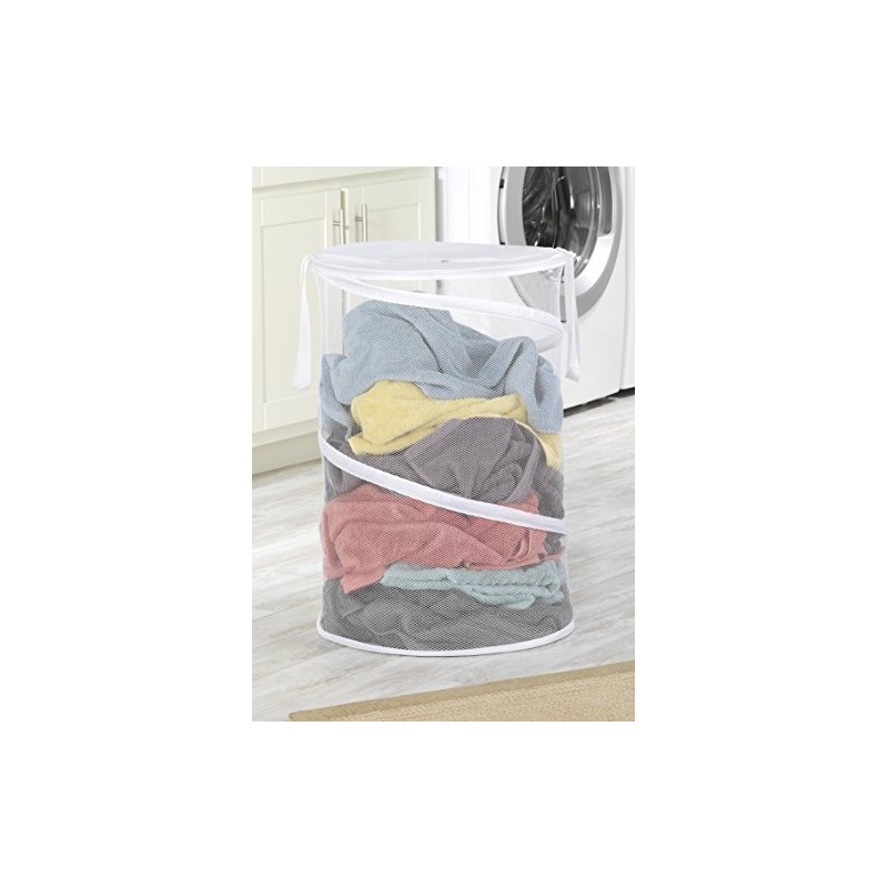 Whitmor 18" Collapsible Laundry Hamper White