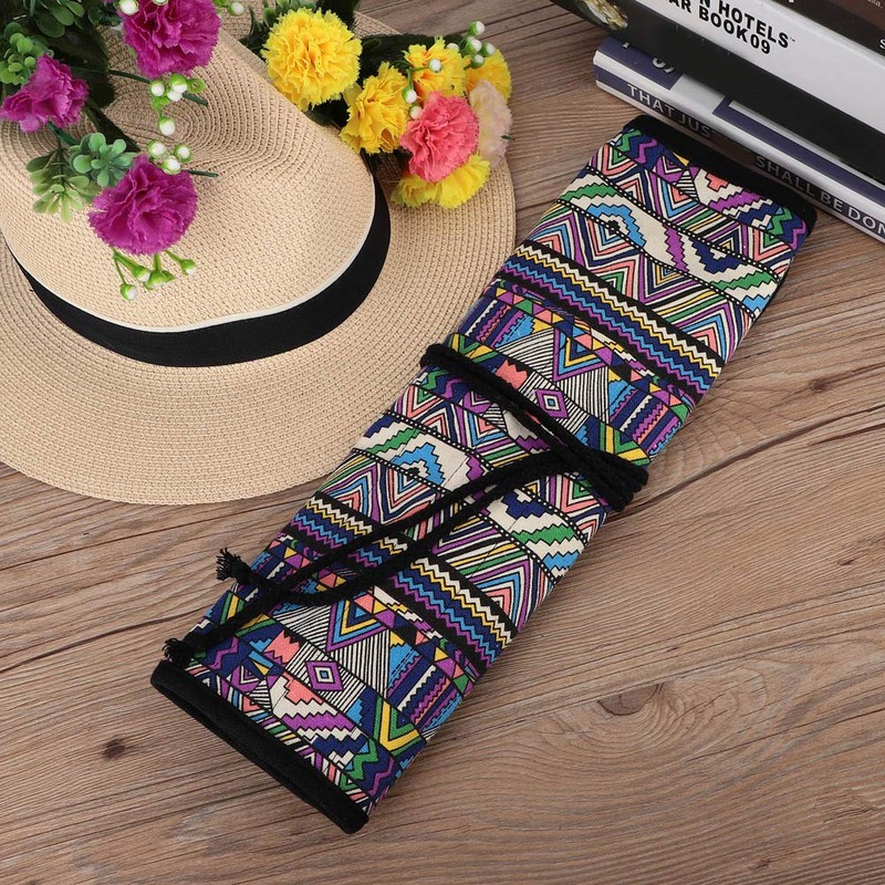 Brush Pencil Case Paintbrush Organiser Pouch Paint Pen Roll Up