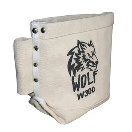 Wolf Canvas Tool Pouch, Tunnel Belt Loop, Bull Pin Loops & Bolt Bag Tote | Tradesman, Ironworker, Carpenter, 5’’x10’’x9’’
